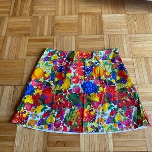 Colorful Fruit Print Skirt - Tyler Mcgillivary